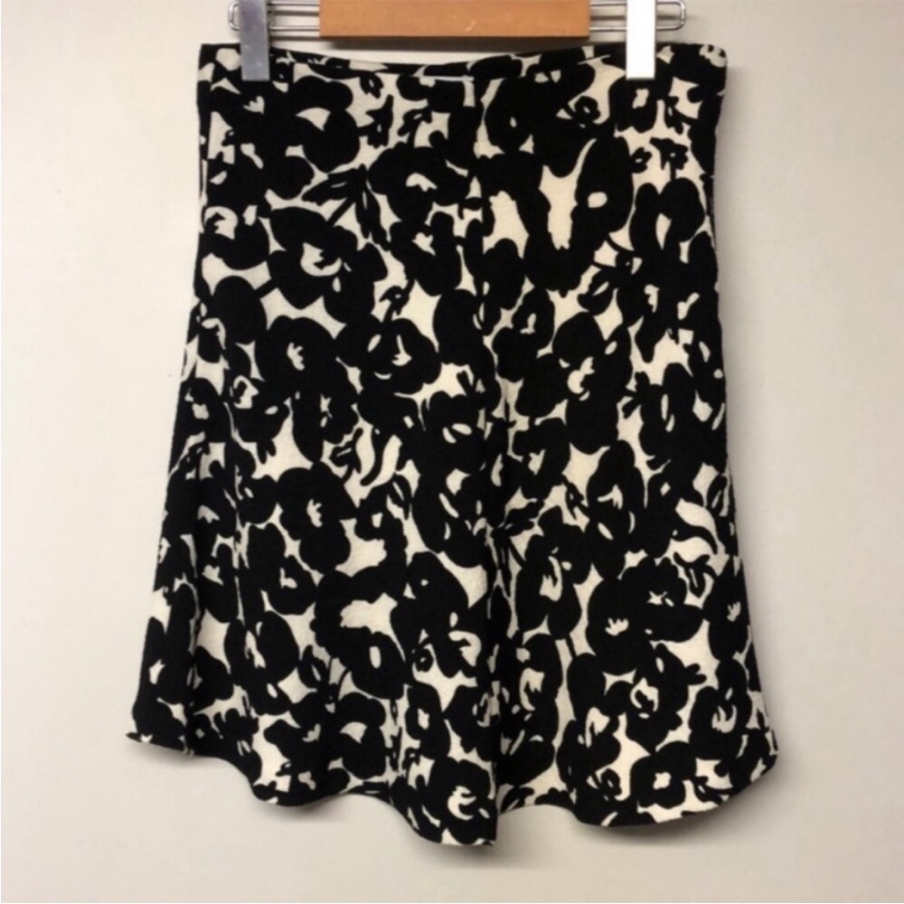Carolina Belle Montreal Basket Weave Floral Poppy MIDI Skirt